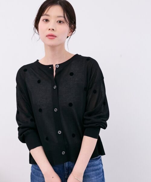 le.coeur blanc / ルクールブラン カーディガン・ボレロ | シアードットフロッキークルーカーデ | 詳細16