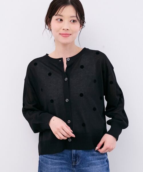 le.coeur blanc / ルクールブラン カーディガン・ボレロ | シアードットフロッキークルーカーデ | 詳細17