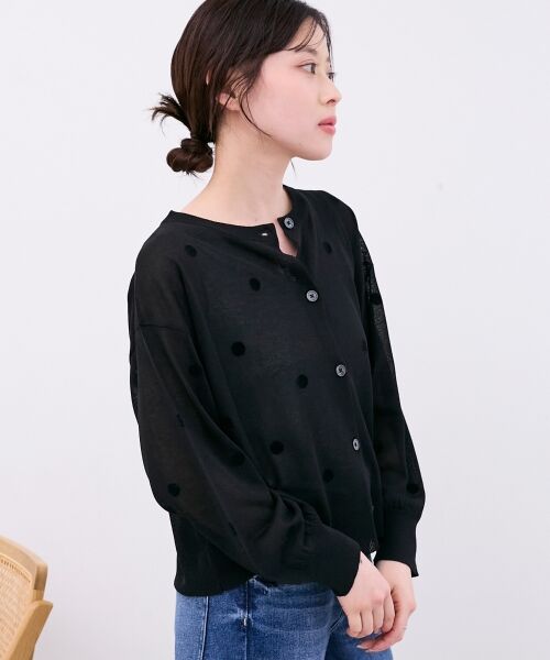 le.coeur blanc / ルクールブラン カーディガン・ボレロ | シアードットフロッキークルーカーデ | 詳細19