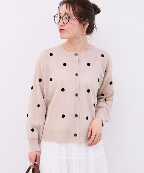 le.coeur blanc / ルクールブラン カーディガン・ボレロ | シアードットフロッキークルーカーデ | 詳細2