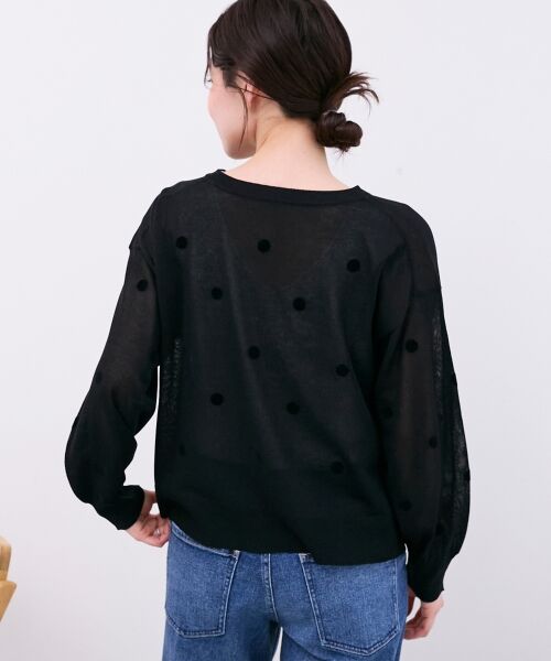 le.coeur blanc / ルクールブラン カーディガン・ボレロ | シアードットフロッキークルーカーデ | 詳細20