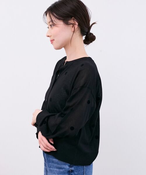 le.coeur blanc / ルクールブラン カーディガン・ボレロ | シアードットフロッキークルーカーデ | 詳細21