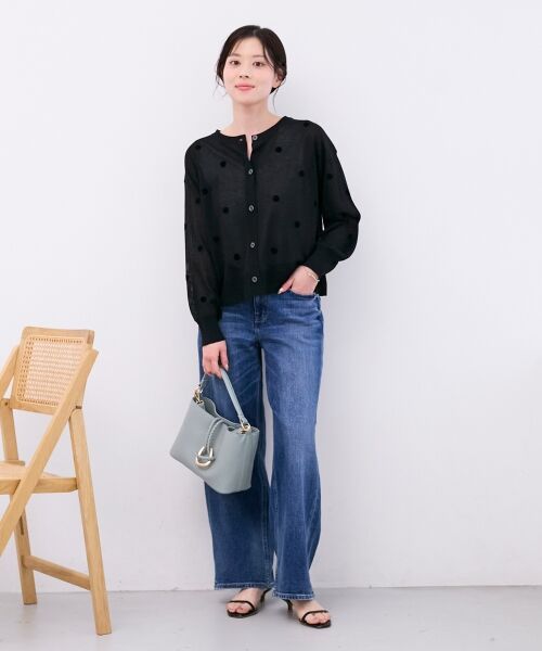 le.coeur blanc / ルクールブラン カーディガン・ボレロ | シアードットフロッキークルーカーデ | 詳細23