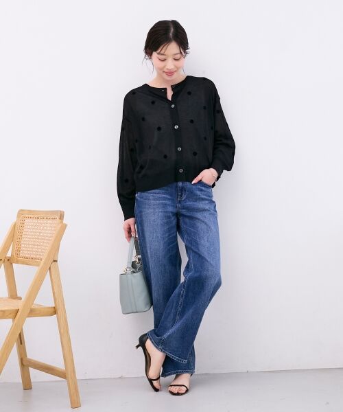 le.coeur blanc / ルクールブラン カーディガン・ボレロ | シアードットフロッキークルーカーデ | 詳細24