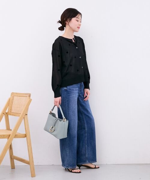 le.coeur blanc / ルクールブラン カーディガン・ボレロ | シアードットフロッキークルーカーデ | 詳細25