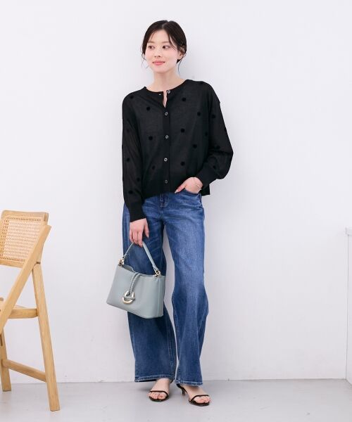 le.coeur blanc / ルクールブラン カーディガン・ボレロ | シアードットフロッキークルーカーデ | 詳細28