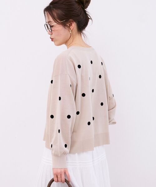 le.coeur blanc / ルクールブラン カーディガン・ボレロ | シアードットフロッキークルーカーデ | 詳細3