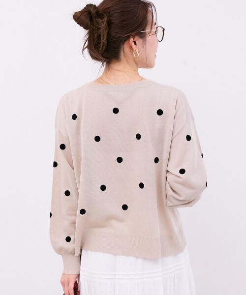 le.coeur blanc / ルクールブラン カーディガン・ボレロ | シアードットフロッキークルーカーデ | 詳細5