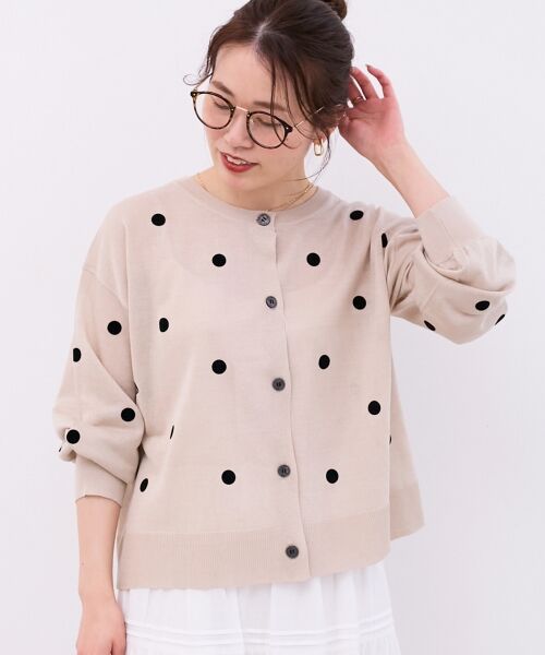 le.coeur blanc / ルクールブラン カーディガン・ボレロ | シアードットフロッキークルーカーデ | 詳細8