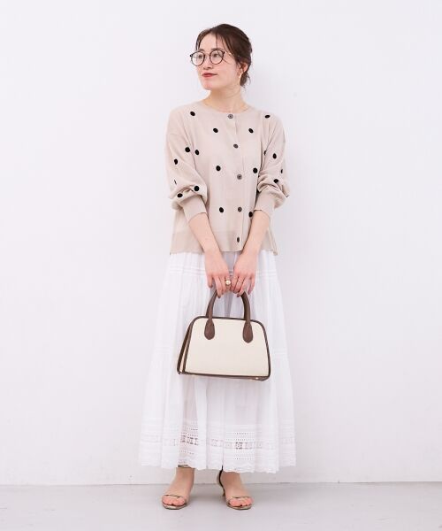 le.coeur blanc / ルクールブラン カーディガン・ボレロ | シアードットフロッキークルーカーデ | 詳細9