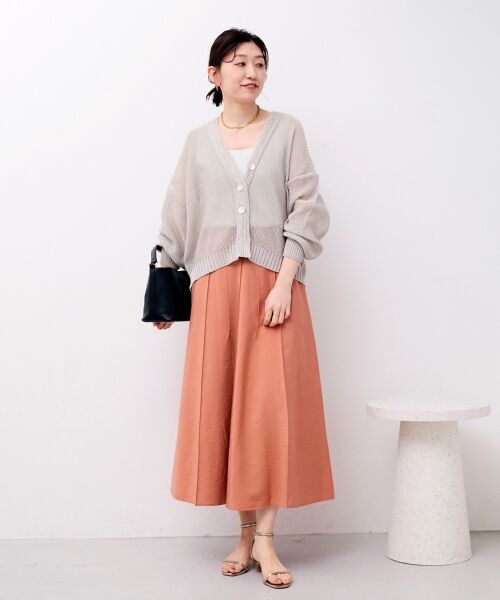 le.coeur blanc / ルクールブラン カーディガン・ボレロ | ペーパーヤーンVネックカーディガン | 詳細16