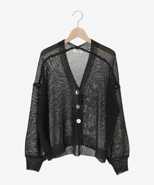 le.coeur blanc / ルクールブラン カーディガン・ボレロ | ペーパーヤーンVネックカーディガン | 詳細19