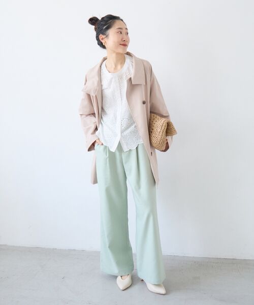 le.coeur blanc / ルクールブラン シャツ・ブラウス | カットワーク刺繍バルーンスリーブブラウス | 詳細16