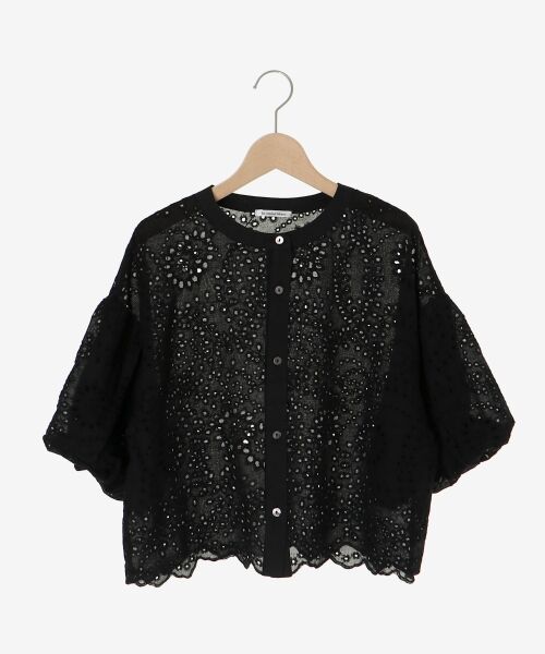 le.coeur blanc / ルクールブラン シャツ・ブラウス | カットワーク刺繍バルーンスリーブブラウス | 詳細17