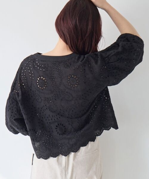 le.coeur blanc / ルクールブラン シャツ・ブラウス | カットワーク刺繍バルーンスリーブブラウス | 詳細21