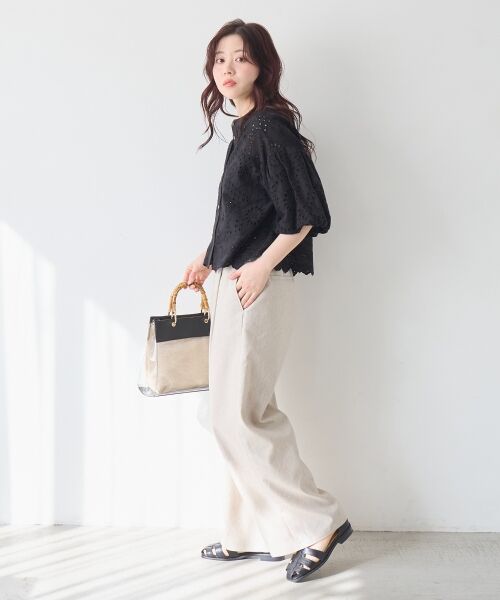 le.coeur blanc / ルクールブラン シャツ・ブラウス | カットワーク刺繍バルーンスリーブブラウス | 詳細26