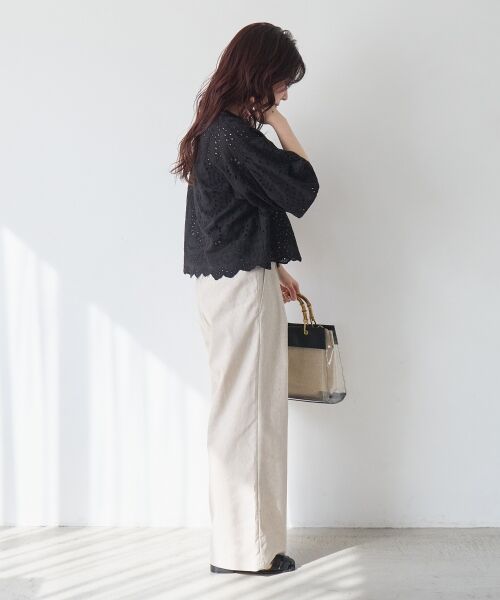 le.coeur blanc / ルクールブラン シャツ・ブラウス | カットワーク刺繍バルーンスリーブブラウス | 詳細28