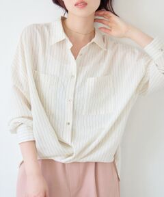 le.coeur blanc / ルクールブラン シャツ・ブラウス | シアー2WAYオーバーシャツ