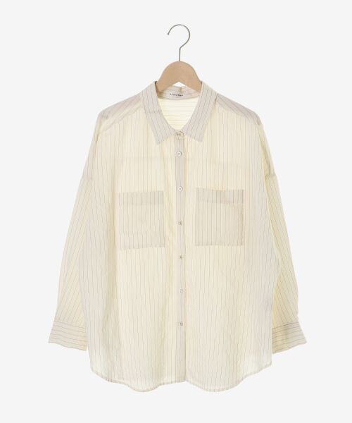 le.coeur blanc / ルクールブラン シャツ・ブラウス | シアー2WAYオーバーシャツ | 詳細1