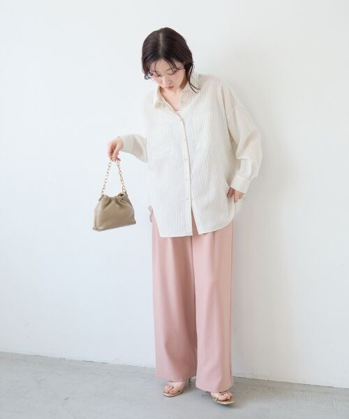 le.coeur blanc / ルクールブラン シャツ・ブラウス | シアー2WAYオーバーシャツ | 詳細10