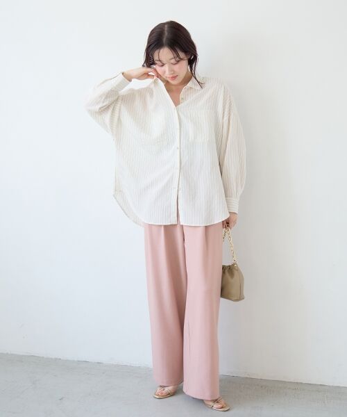 le.coeur blanc / ルクールブラン シャツ・ブラウス | シアー2WAYオーバーシャツ | 詳細19