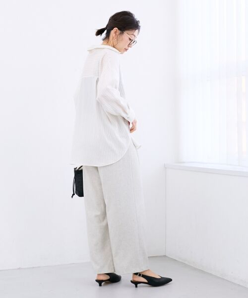 le.coeur blanc / ルクールブラン シャツ・ブラウス | シアー2WAYオーバーシャツ | 詳細22