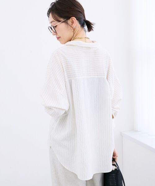 le.coeur blanc / ルクールブラン シャツ・ブラウス | シアー2WAYオーバーシャツ | 詳細28