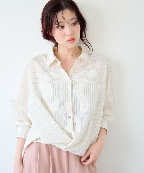 le.coeur blanc / ルクールブラン シャツ・ブラウス | シアー2WAYオーバーシャツ | 詳細6