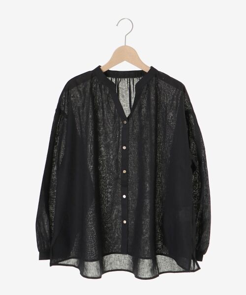 le.coeur blanc / ルクールブラン シャツ・ブラウス | 麻コットンスタンドカラーブラウス | 詳細23