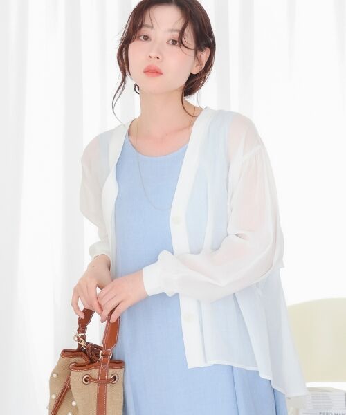 le.coeur blanc / ルクールブラン シャツ・ブラウス | シアーシャツカーデ | 詳細10