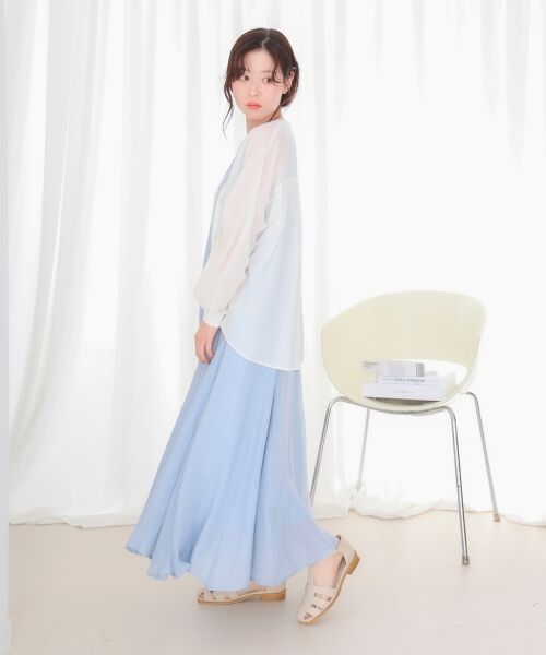 le.coeur blanc / ルクールブラン シャツ・ブラウス | シアーシャツカーデ | 詳細14