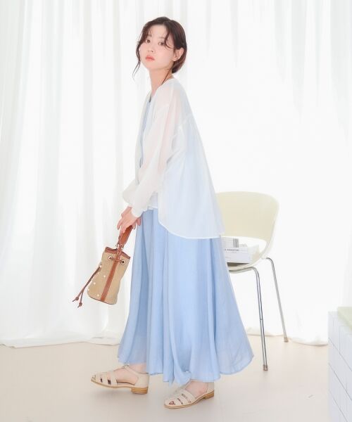 le.coeur blanc / ルクールブラン シャツ・ブラウス | シアーシャツカーデ | 詳細15