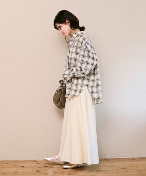 le.coeur blanc / ルクールブラン シャツ・ブラウス | シアーチェックオーバーシャツ | 詳細13