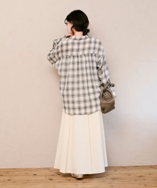 le.coeur blanc / ルクールブラン シャツ・ブラウス | シアーチェックオーバーシャツ | 詳細14