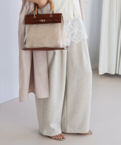 le.coeur blanc / ルクールブラン その他パンツ | 麻混メランジツータックパンツ