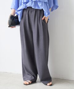 le.coeur blanc / ルクールブラン その他パンツ | 麻混メランジツータックパンツ