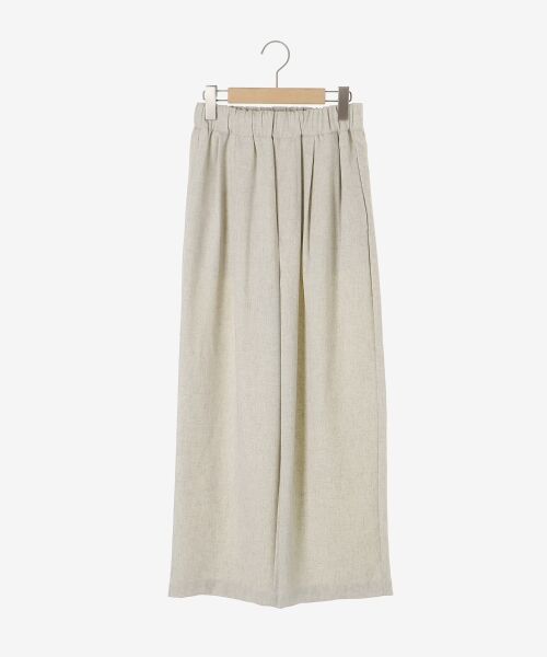 le.coeur blanc / ルクールブラン その他パンツ | 麻混メランジツータックパンツ | 詳細1