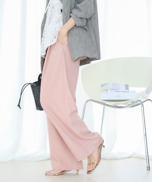 le.coeur blanc / ルクールブラン その他パンツ | 麻混メランジツータックパンツ | 詳細17