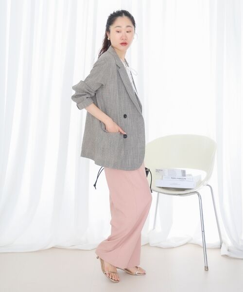 le.coeur blanc / ルクールブラン その他パンツ | 麻混メランジツータックパンツ | 詳細20