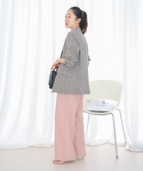 le.coeur blanc / ルクールブラン その他パンツ | 麻混メランジツータックパンツ | 詳細21