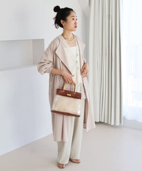 le.coeur blanc / ルクールブラン その他パンツ | 麻混メランジツータックパンツ | 詳細3