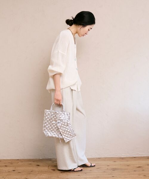 le.coeur blanc / ルクールブラン その他パンツ | 麻混メランジツータックパンツ | 詳細5