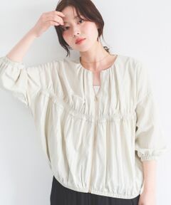 le.coeur blanc / ルクールブラン ブルゾン | ギャザーキリカエブルゾン