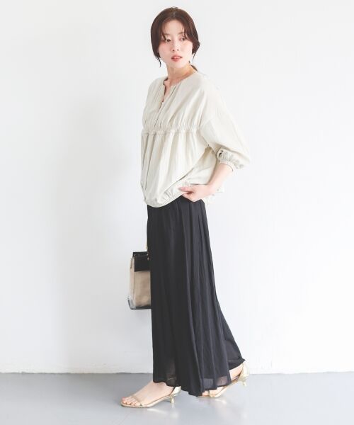 le.coeur blanc / ルクールブラン ブルゾン | ギャザーキリカエブルゾン | 詳細12