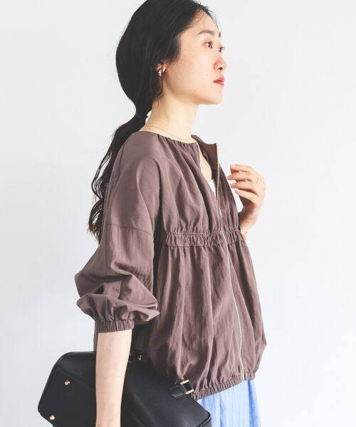 le.coeur blanc / ルクールブラン ブルゾン | ギャザーキリカエブルゾン | 詳細15