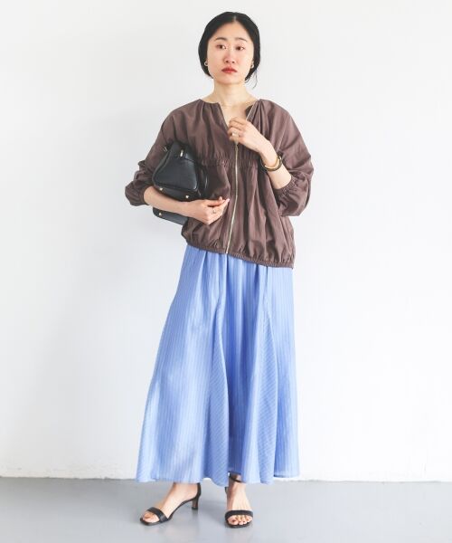 le.coeur blanc / ルクールブラン ブルゾン | ギャザーキリカエブルゾン | 詳細17