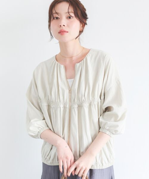 le.coeur blanc / ルクールブラン ブルゾン | ギャザーキリカエブルゾン | 詳細2