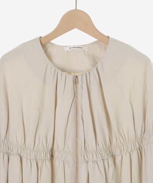 le.coeur blanc / ルクールブラン ブルゾン | ギャザーキリカエブルゾン | 詳細22