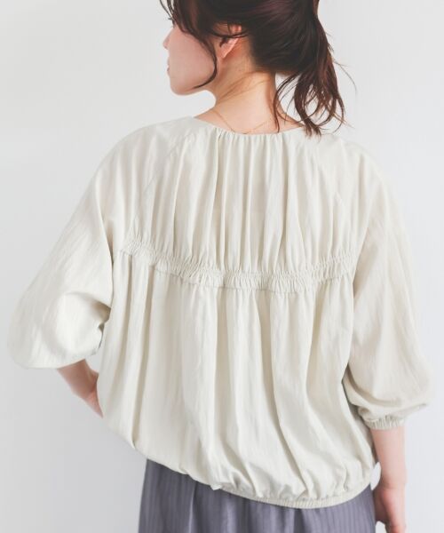 le.coeur blanc / ルクールブラン ブルゾン | ギャザーキリカエブルゾン | 詳細3