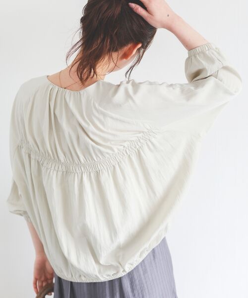 le.coeur blanc / ルクールブラン ブルゾン | ギャザーキリカエブルゾン | 詳細4